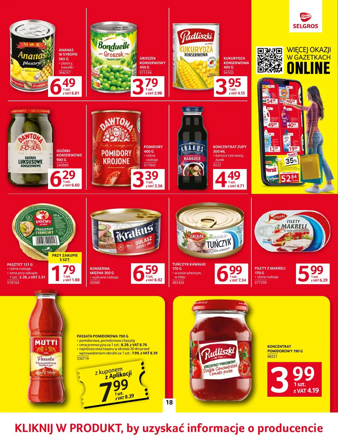 gazetka promocyjna SELGROS Oferta spożywcza - Strona 18