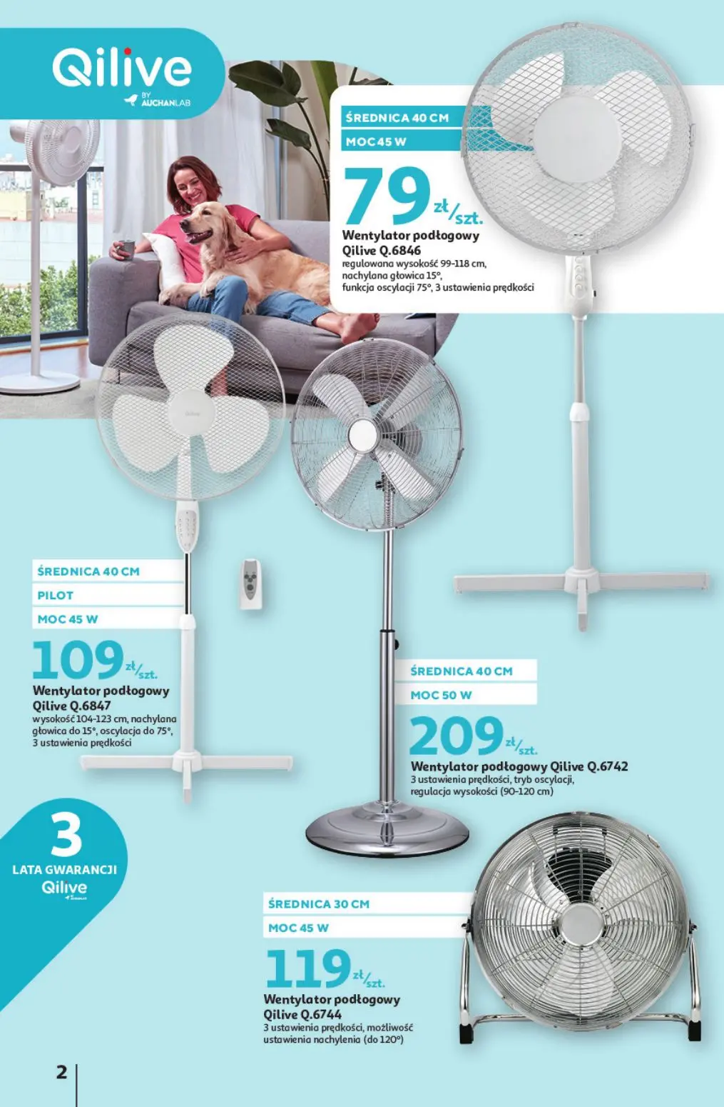 gazetka promocyjna Auchan Wentylatory, Klimatyzatory - Strona 2