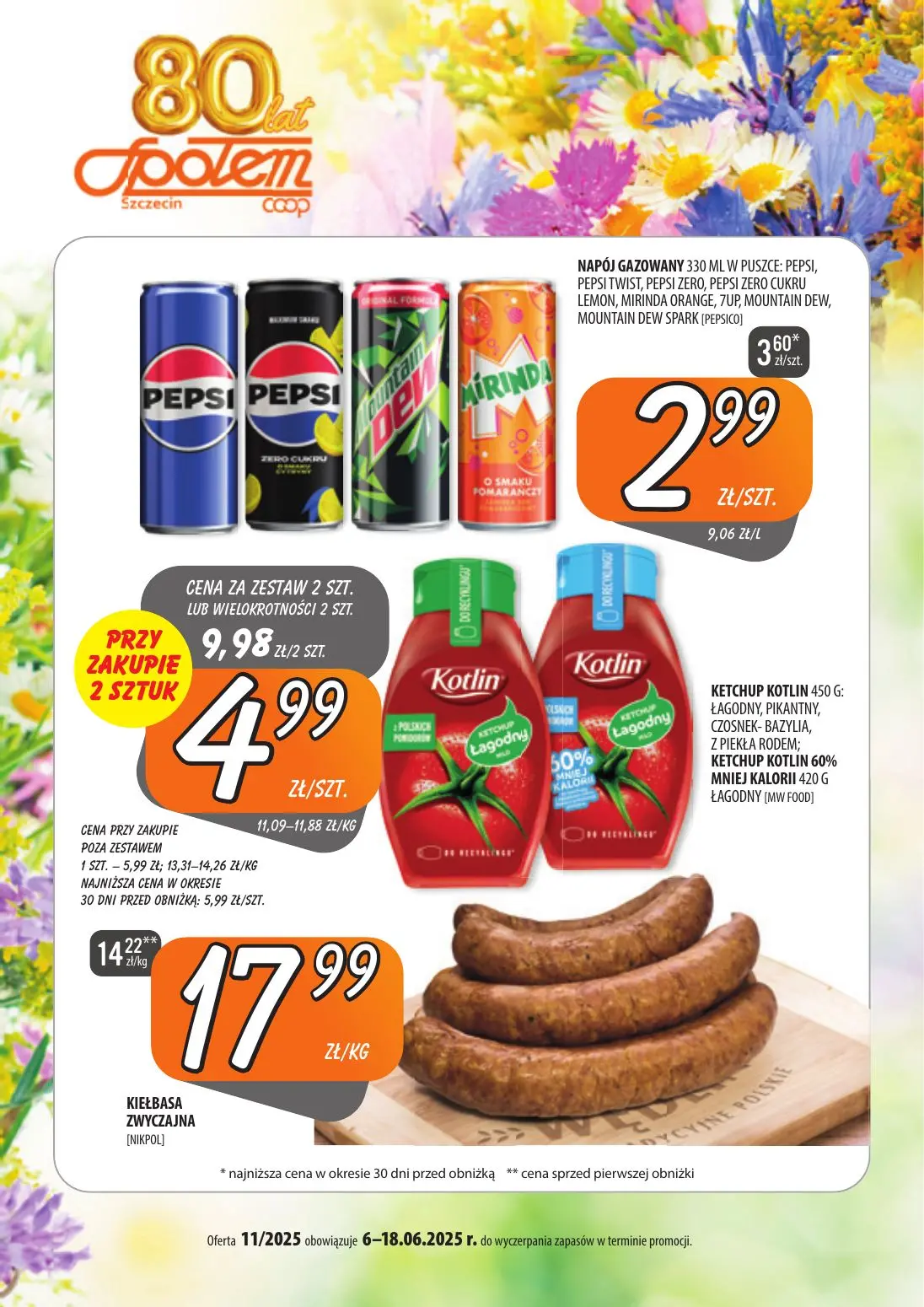 gazetka promocyjna Społem Szczecin 80 lat - Strona 1