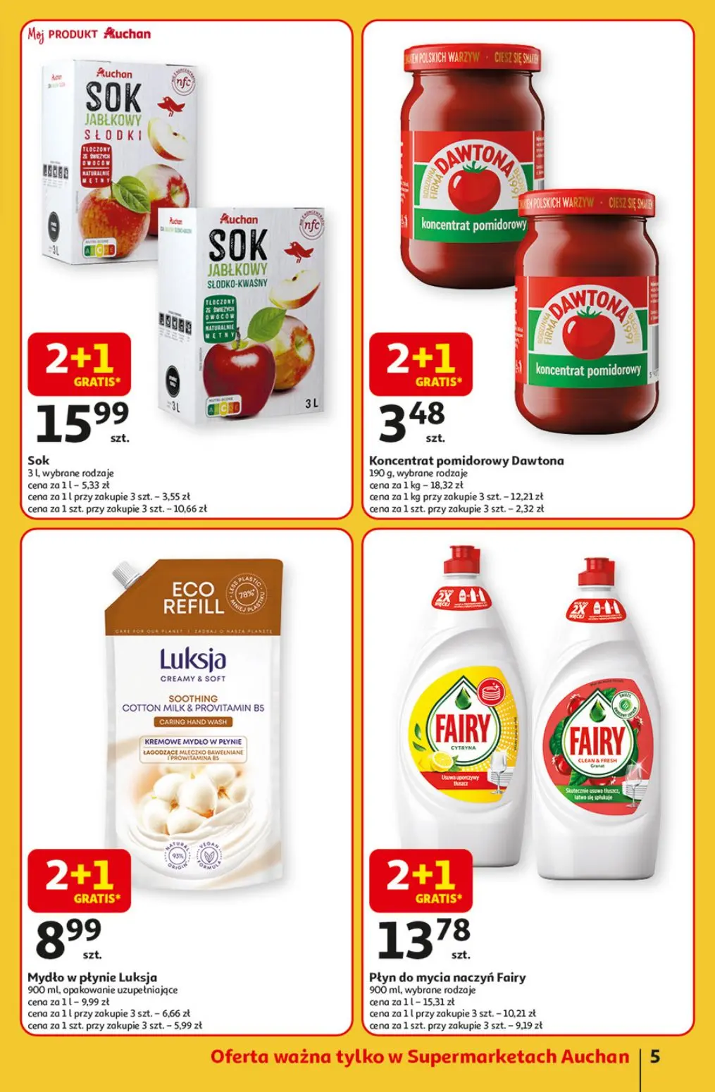 gazetka promocyjna Auchan Supermarket Tak smakuje Lato - Strona 5