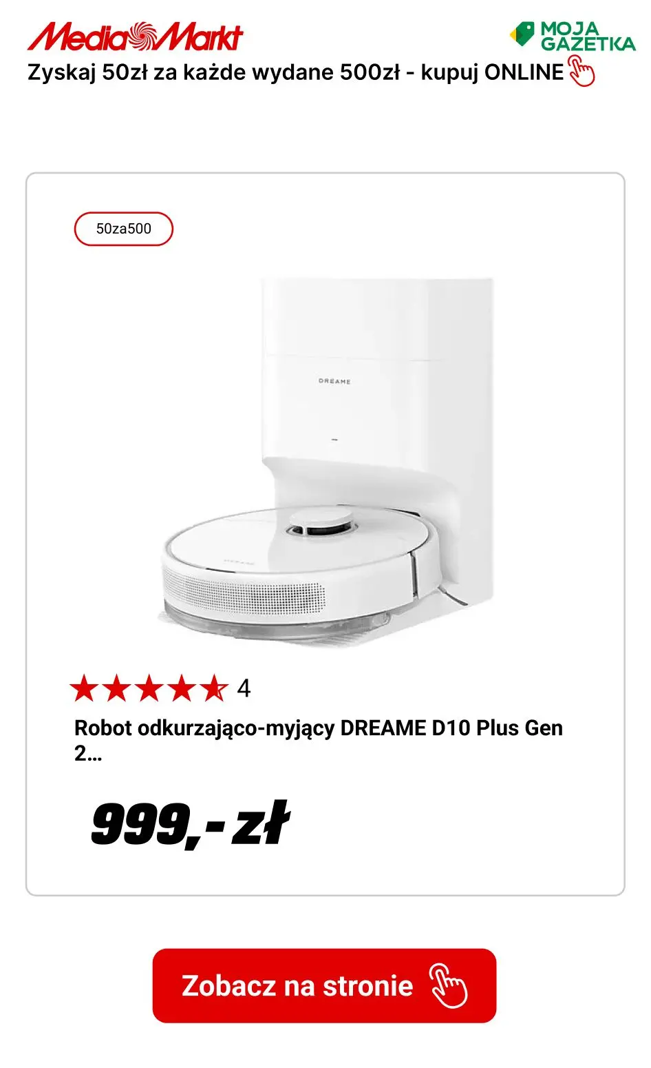 gazetka promocyjna Media Markt Zgarnij 50 zł za każde wydane 500 zł!! - Strona 6