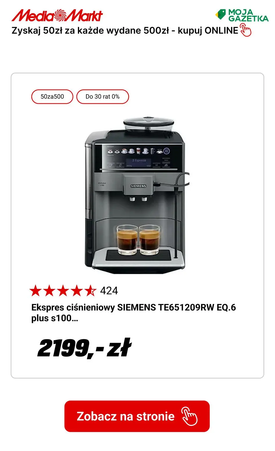 gazetka promocyjna Media Markt Zgarnij 50 zł za każde wydane 500 zł!! - Strona 7