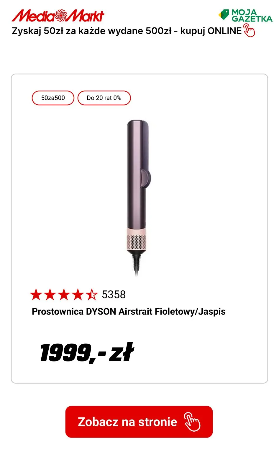 gazetka promocyjna Media Markt Zgarnij 50 zł za każde wydane 500 zł!! - Strona 10