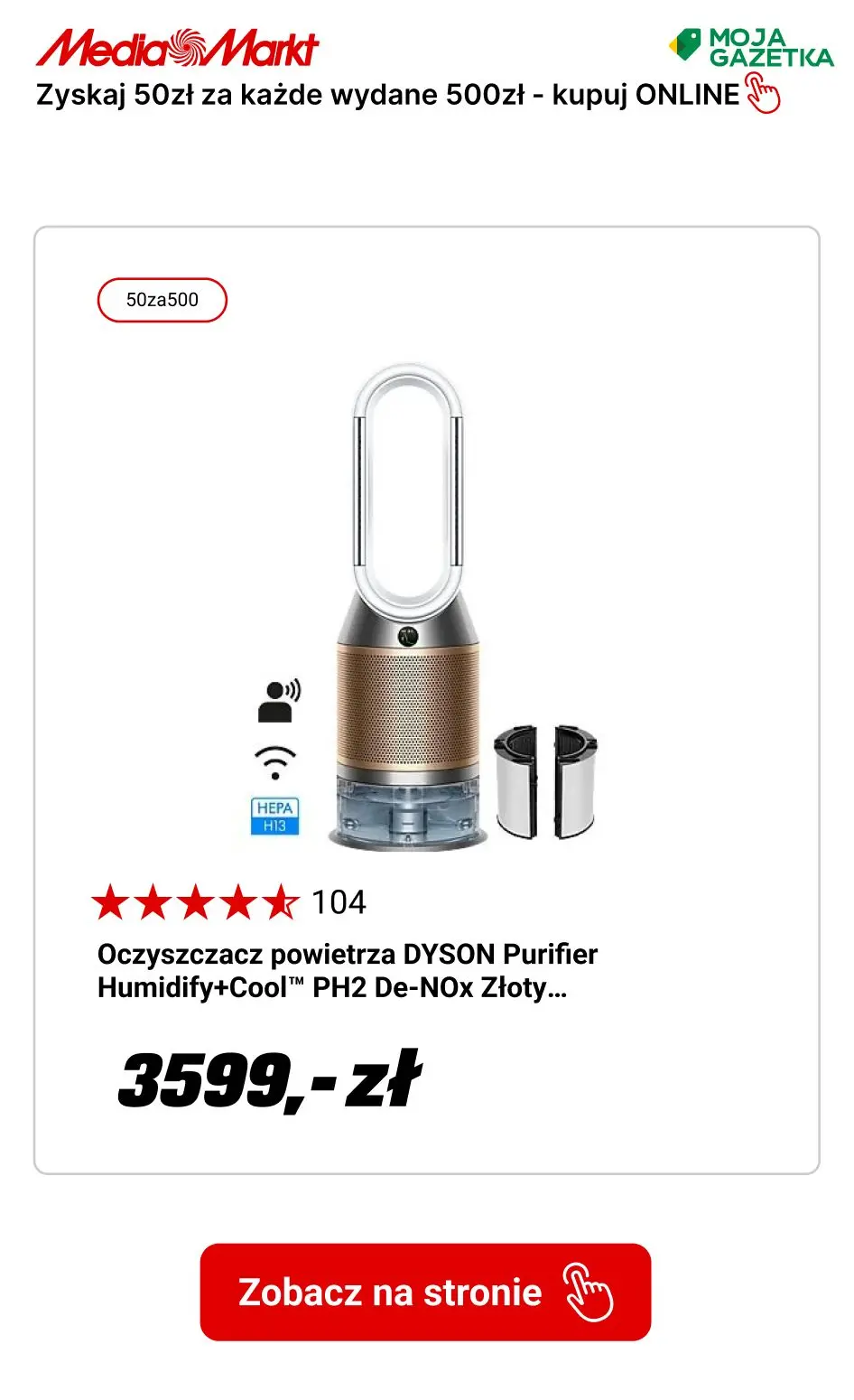 gazetka promocyjna Media Markt Zgarnij 50 zł za każde wydane 500 zł!! - Strona 14