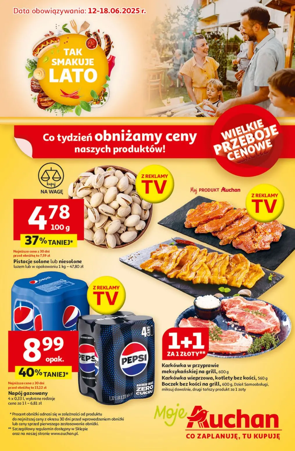 gazetka promocyjna Moje Auchan Tak smakuje Lato - Strona 1