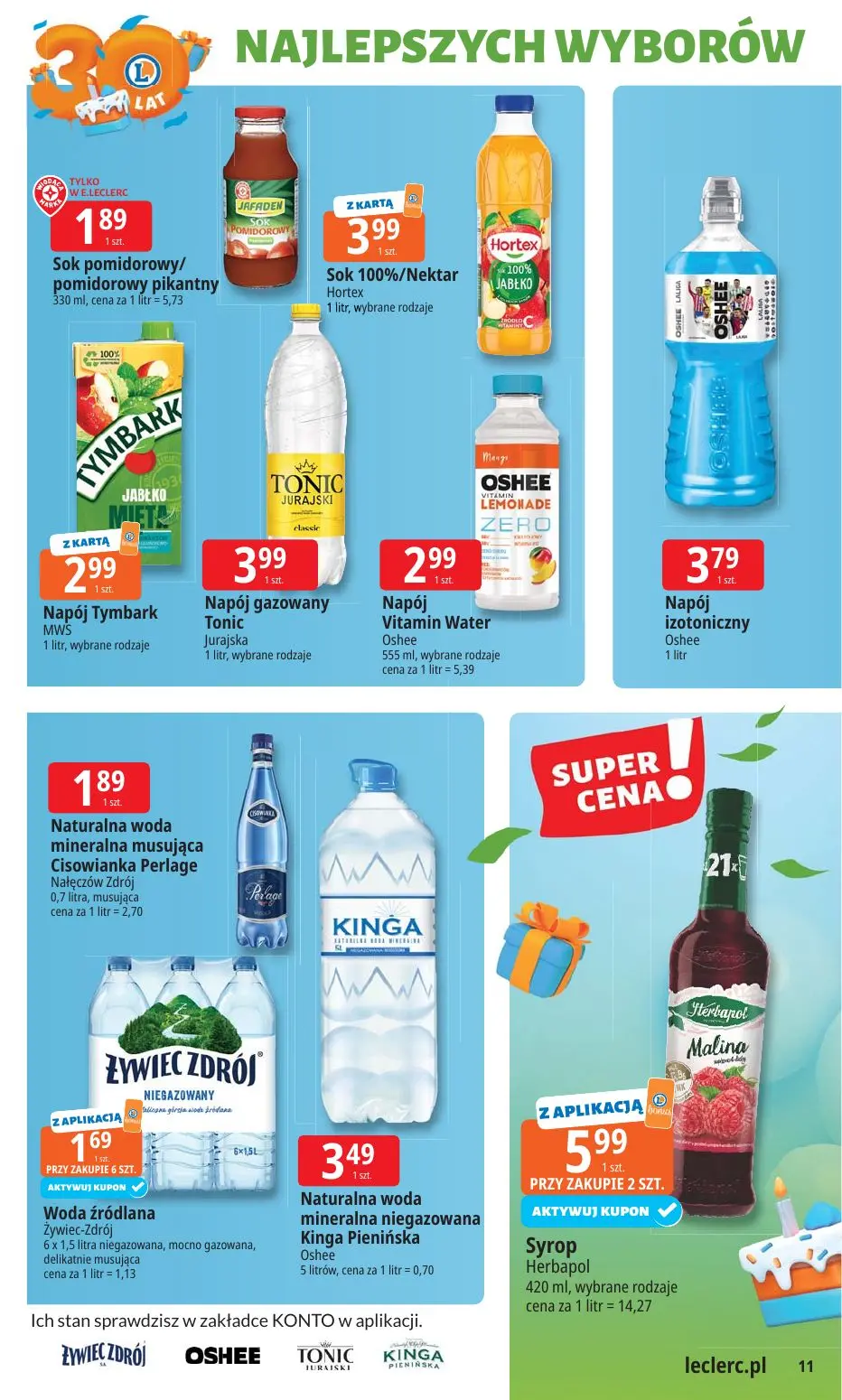 gazetka promocyjna E.Leclerc 30 lat Najlepszych wyborów - Strona 11