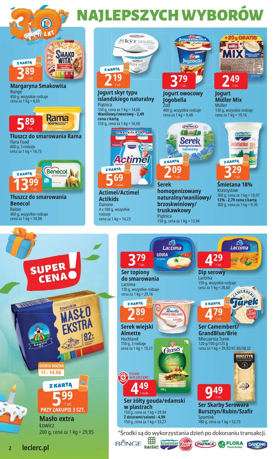 gazetka promocyjna E.Leclerc 30 lat Najlepszych wyborów - oferta rozszerzona - Strona 2