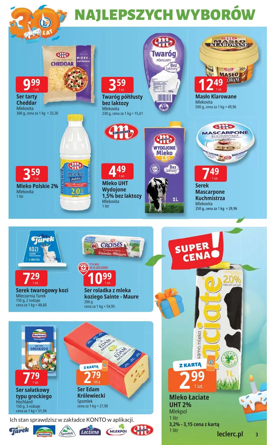 gazetka promocyjna E.Leclerc 30 lat Najlepszych wyborów - oferta rozszerzona - Strona 3