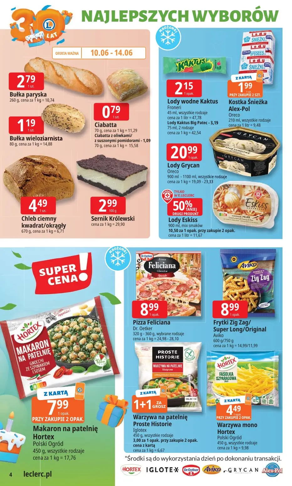 gazetka promocyjna E.Leclerc 30 lat Najlepszych wyborów - oferta rozszerzona - Strona 4