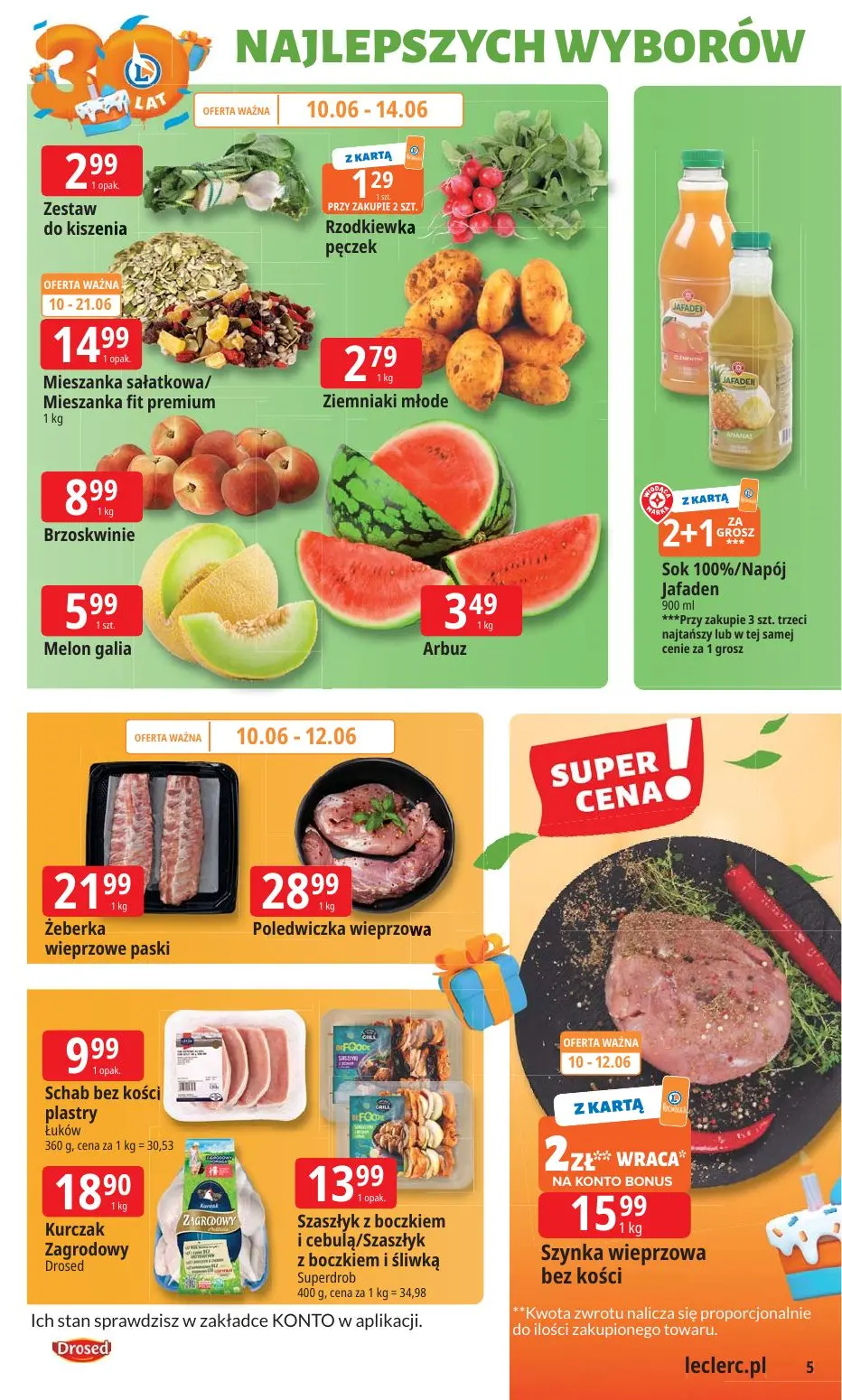 gazetka promocyjna E.Leclerc 30 lat Najlepszych wyborów - oferta rozszerzona - Strona 5