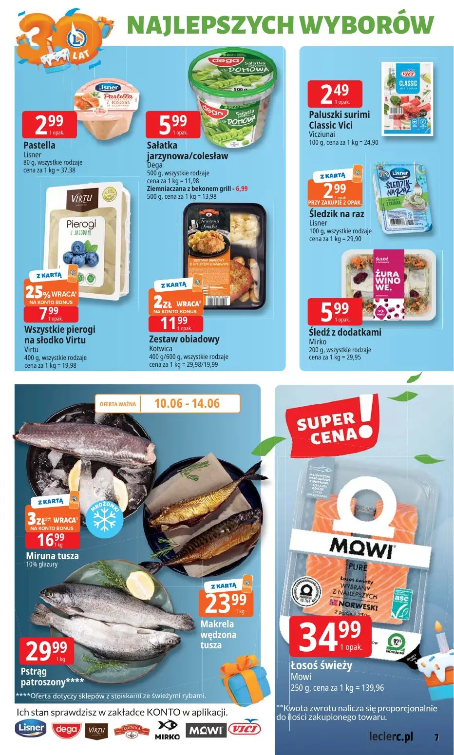 gazetka promocyjna E.Leclerc 30 lat Najlepszych wyborów - oferta rozszerzona - Strona 7