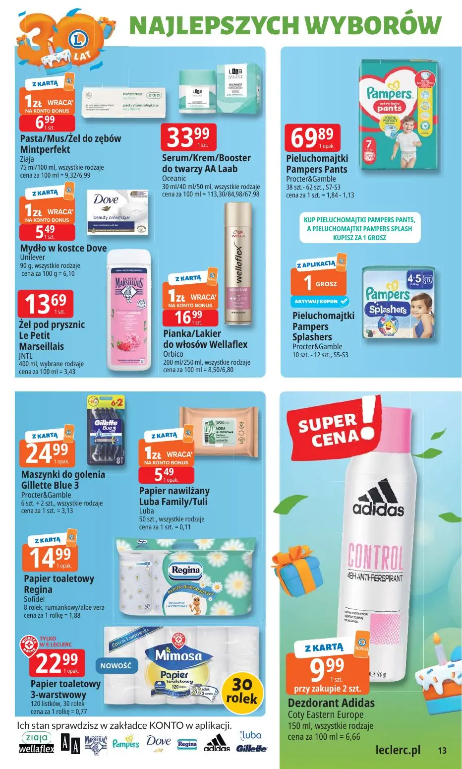 gazetka promocyjna E.Leclerc 30 lat Najlepszych wyborów - oferta rozszerzona - Strona 13