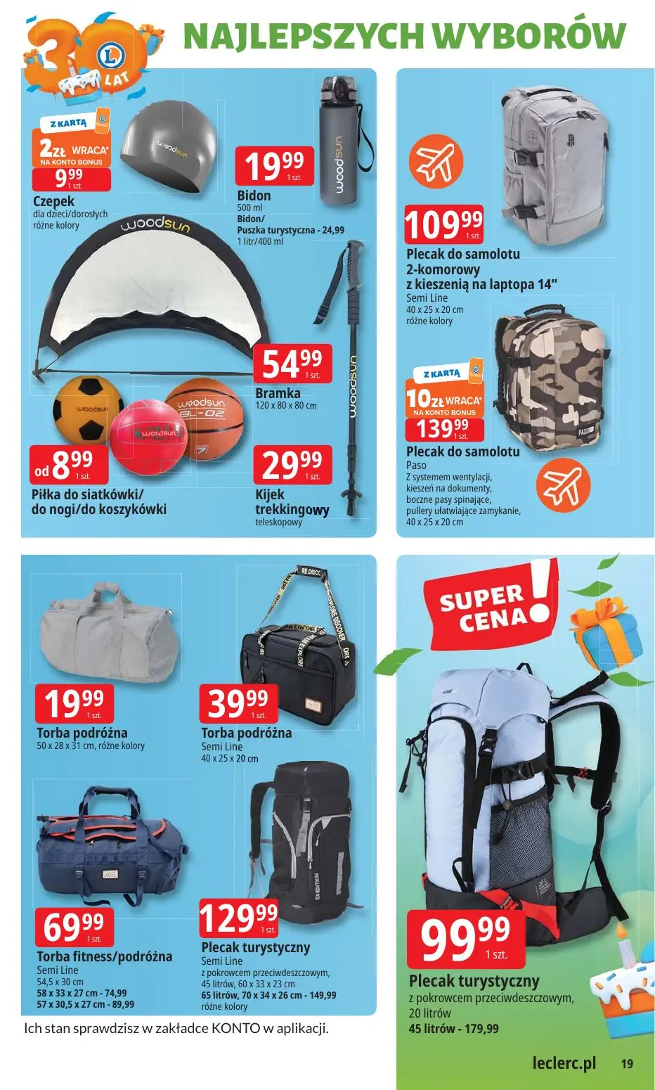 gazetka promocyjna E.Leclerc 30 lat Najlepszych wyborów - oferta rozszerzona - Strona 19