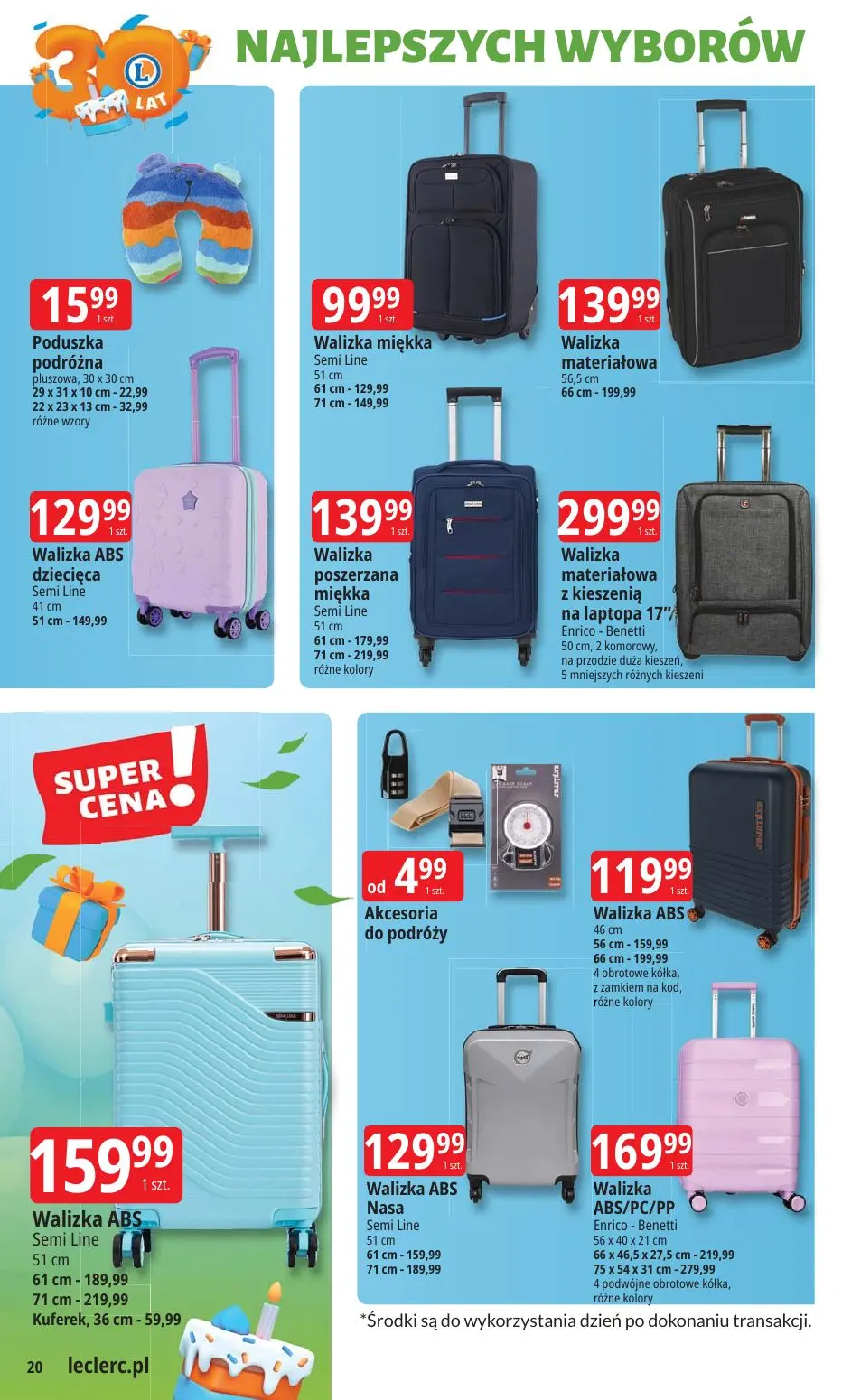 gazetka promocyjna E.Leclerc 30 lat Najlepszych wyborów - oferta rozszerzona - Strona 20