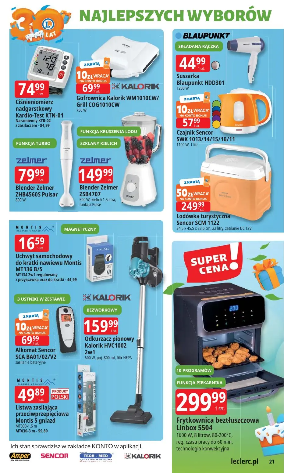 gazetka promocyjna E.Leclerc 30 lat Najlepszych wyborów - oferta rozszerzona - Strona 21