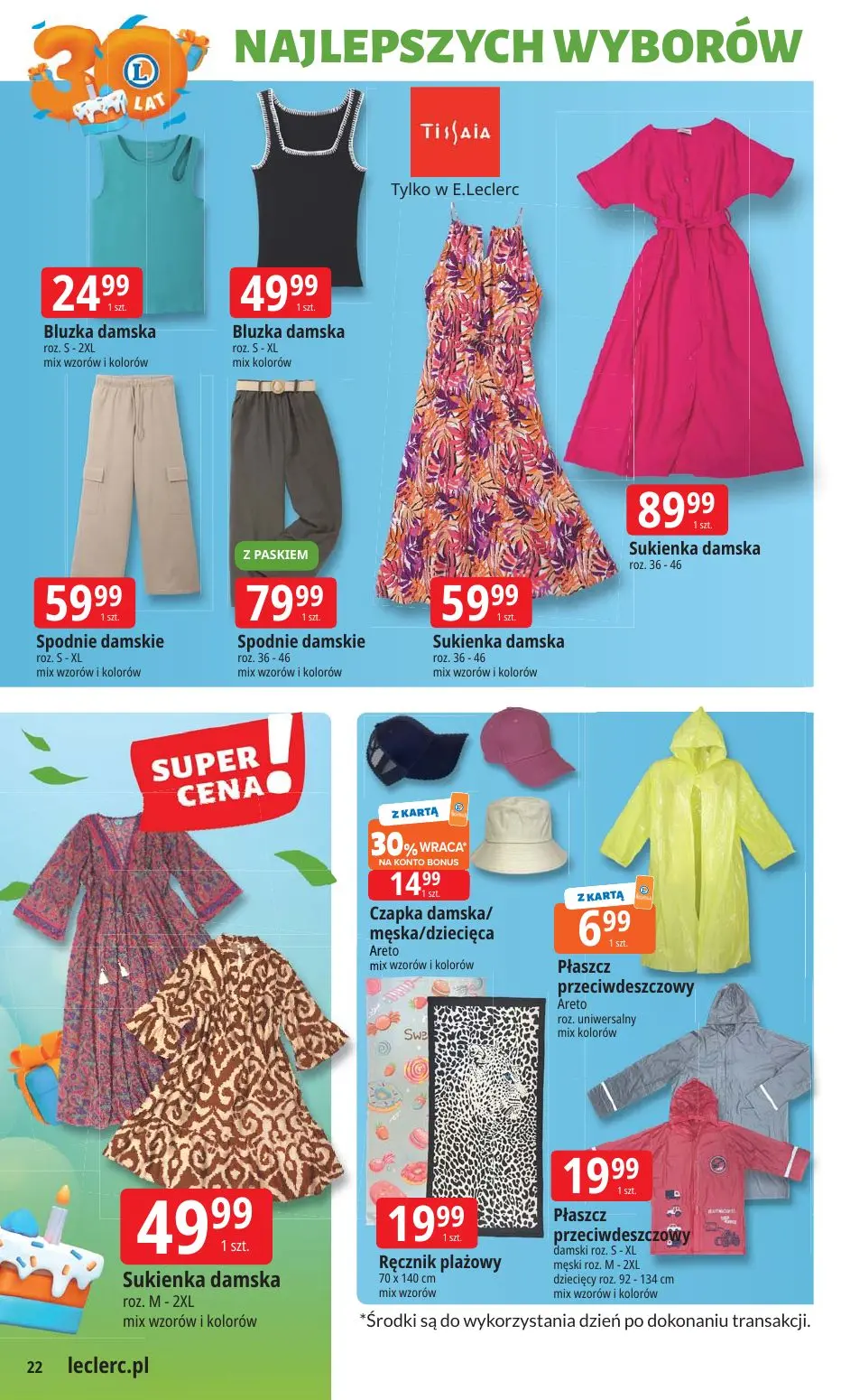 gazetka promocyjna E.Leclerc 30 lat Najlepszych wyborów - oferta rozszerzona - Strona 22
