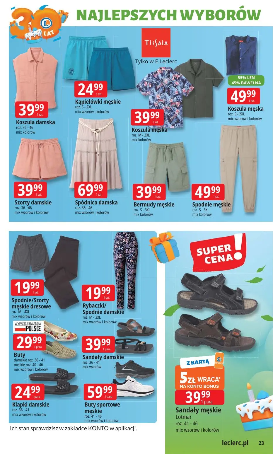 gazetka promocyjna E.Leclerc 30 lat Najlepszych wyborów - oferta rozszerzona - Strona 23