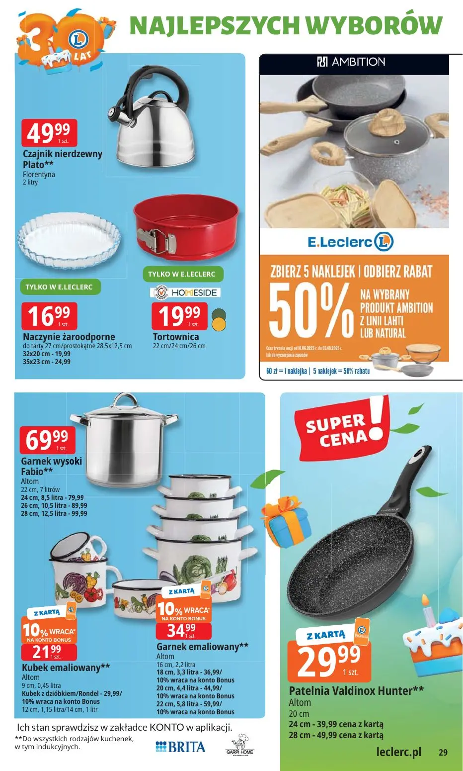 gazetka promocyjna E.Leclerc 30 lat Najlepszych wyborów - oferta rozszerzona - Strona 29