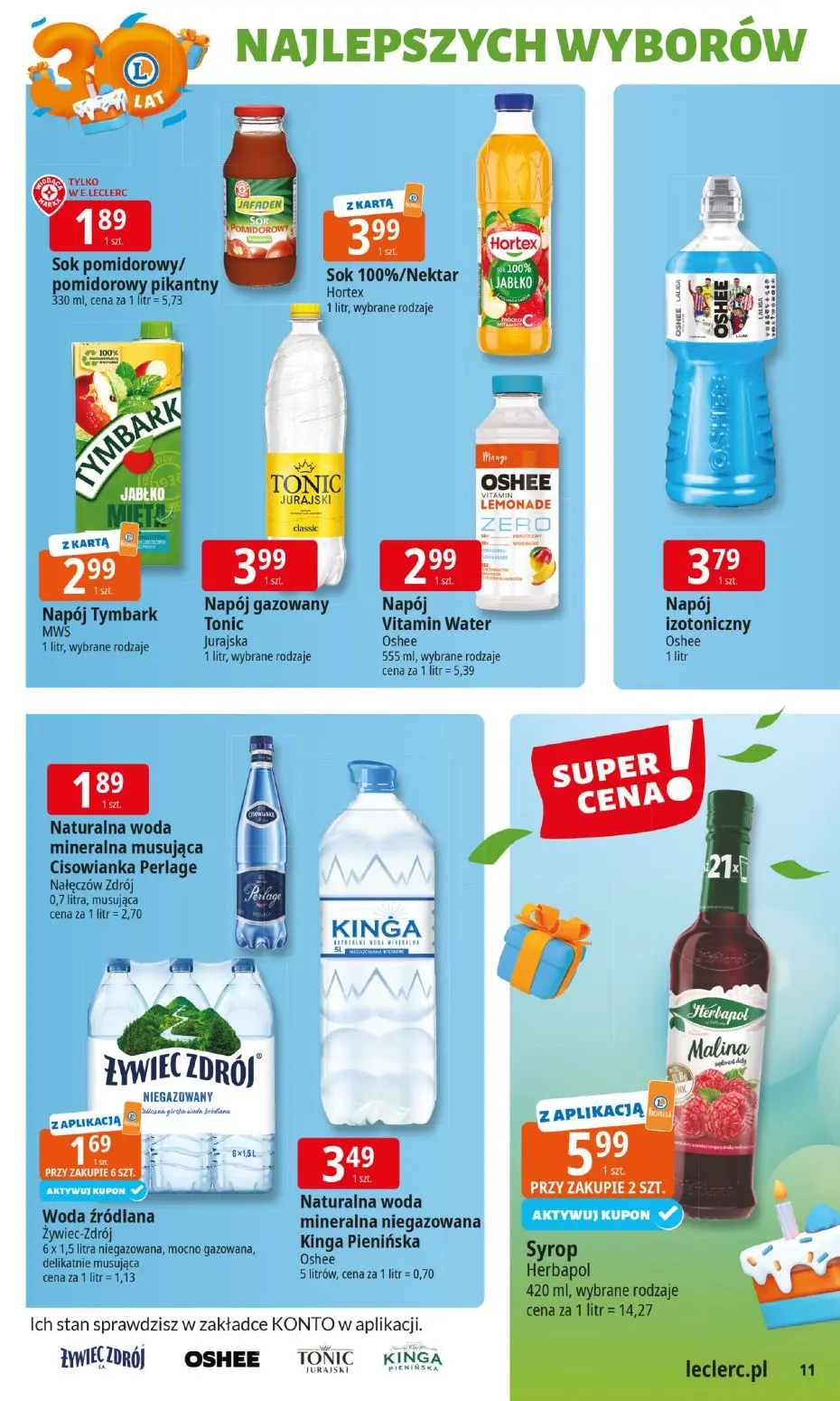 gazetka promocyjna E.Leclerc 30 lat Najlepszych wyborów - Strona 11