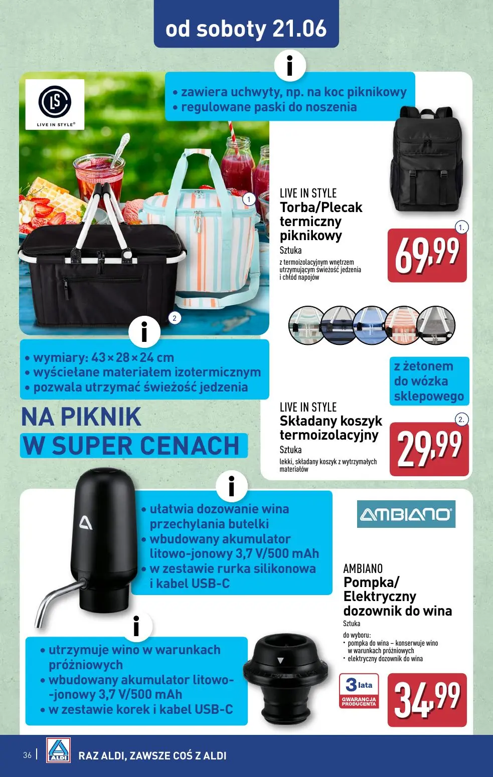 gazetka promocyjna ALDI Raz ALDI, zawsze coś z ALDI - Strona 36
