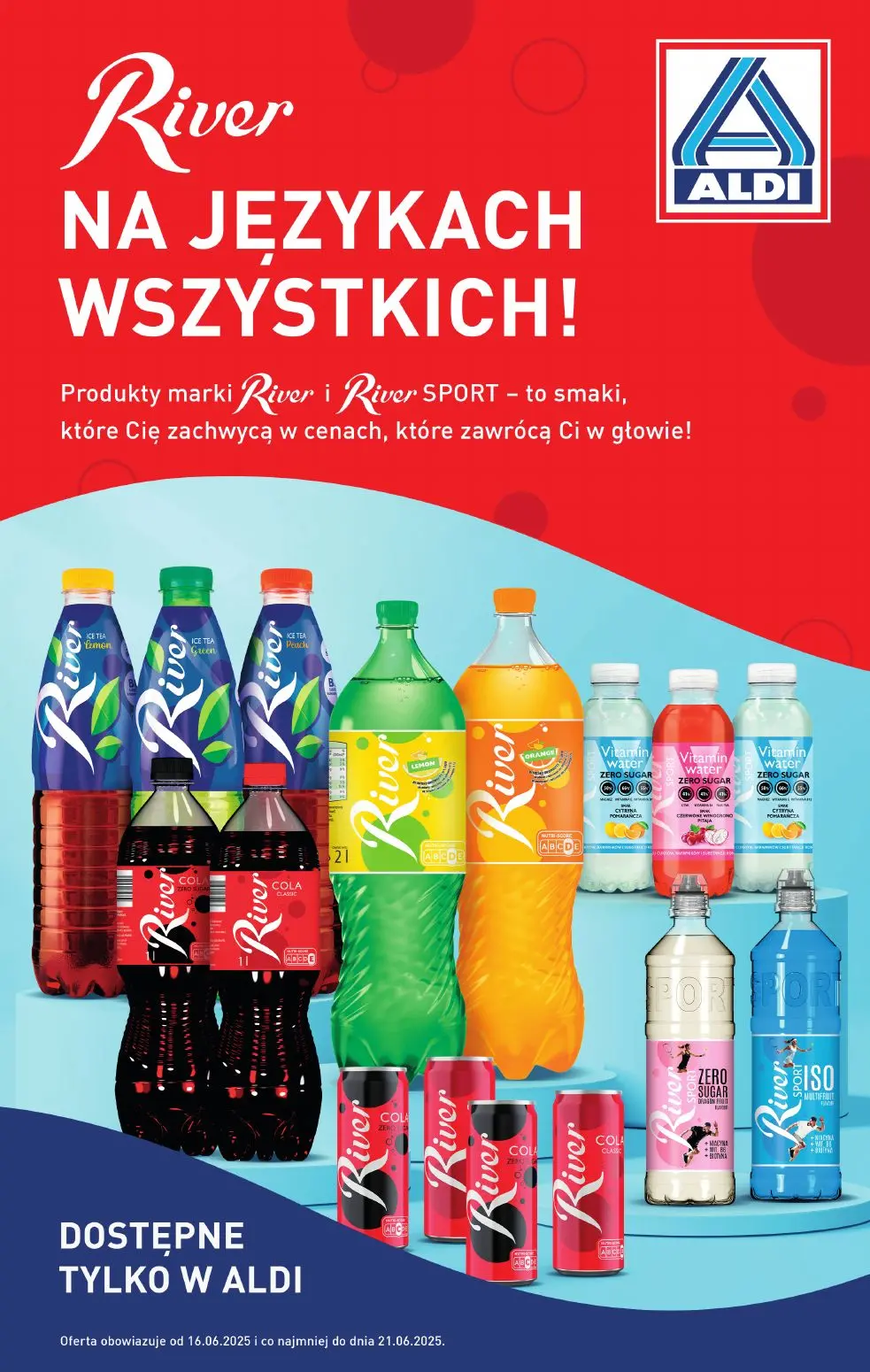 gazetka promocyjna ALDI Napoje River - Strona 1