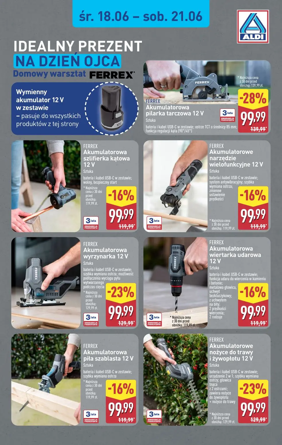 gazetka promocyjna ALDI Narzędzia Ferrex - Strona 1