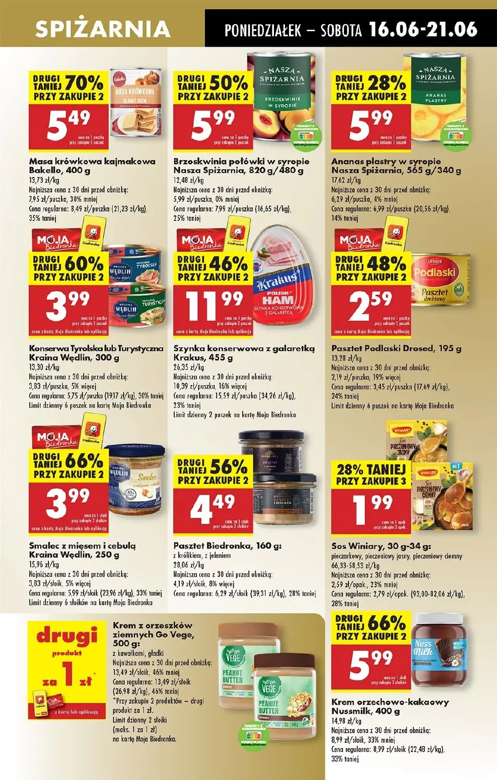 gazetka promocyjna Biedronka Od poniedziałku. Lada tradycyjna - Strona 43