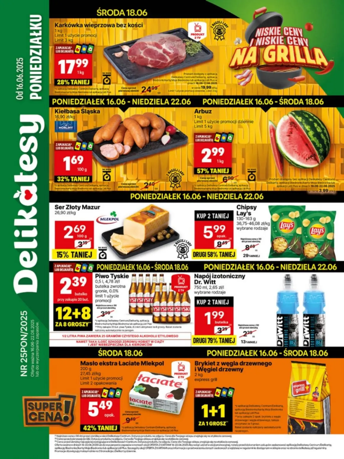 gazetka promocyjna Delikatesy Centrum Od poniedziałku - Strona 1