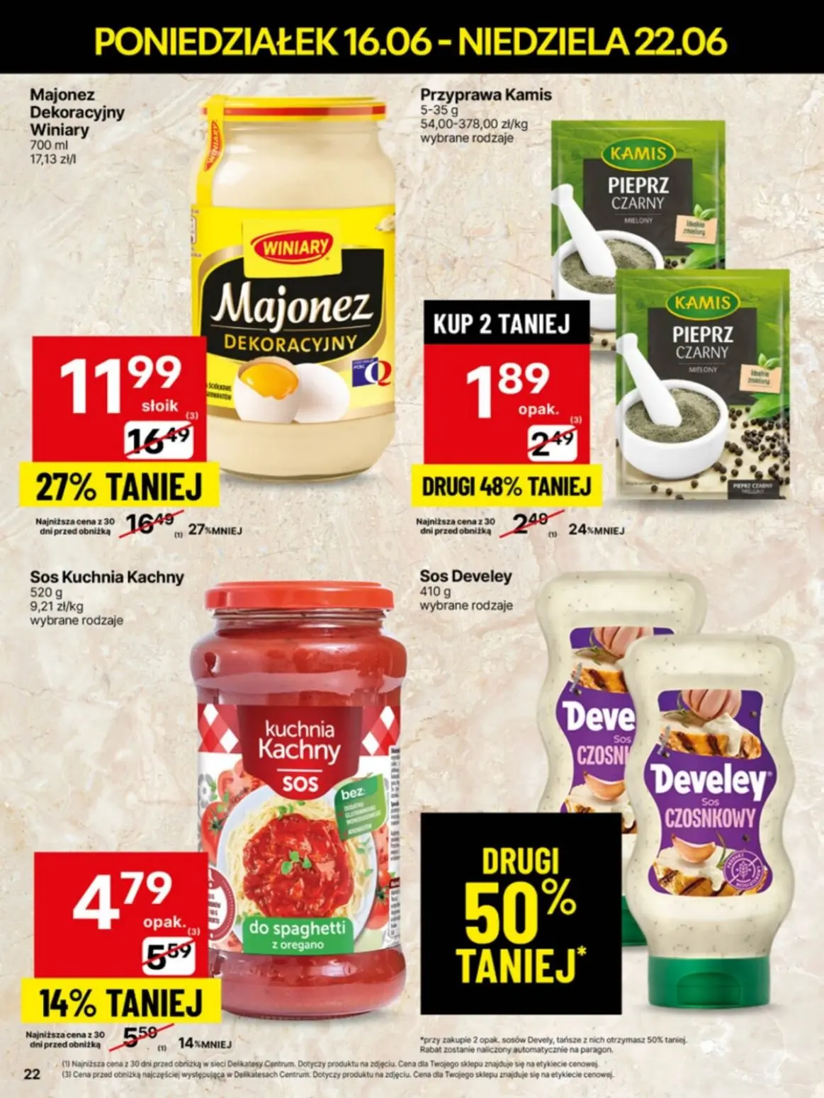 gazetka promocyjna Delikatesy Centrum Od poniedziałku - Strona 22