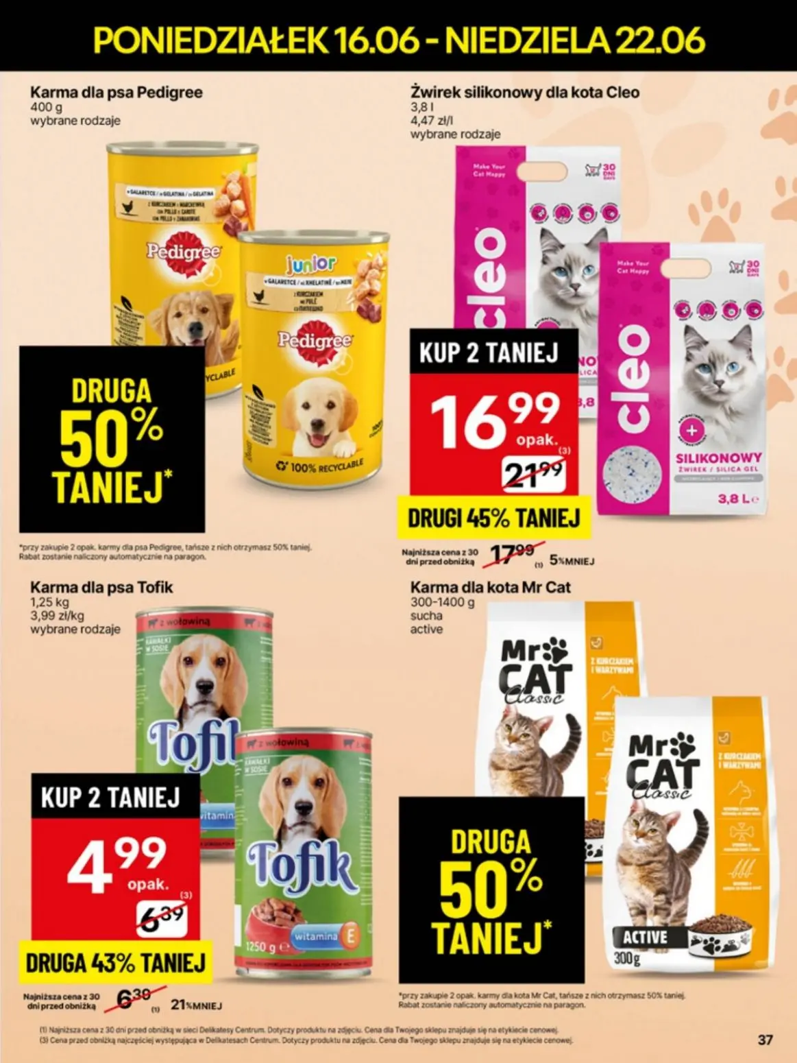 gazetka promocyjna Delikatesy Centrum Od poniedziałku - Strona 37