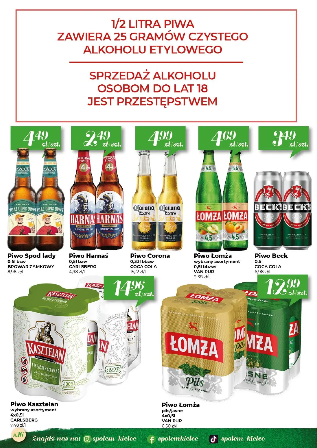 gazetka promocyjna Społem Kielce Jakość wyższa od ceny - Strona 16