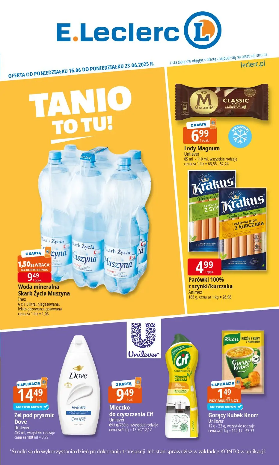 gazetka promocyjna E.Leclerc Tanio to tu! - Strona 1