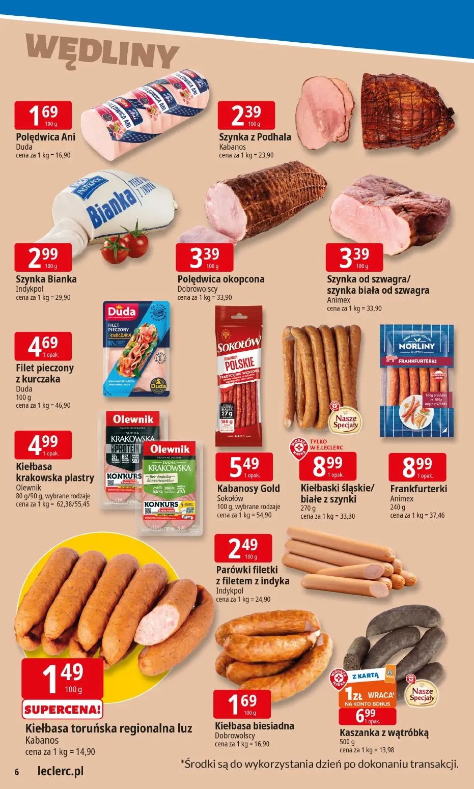 gazetka promocyjna E.Leclerc Tanio to tu! - Strona 6