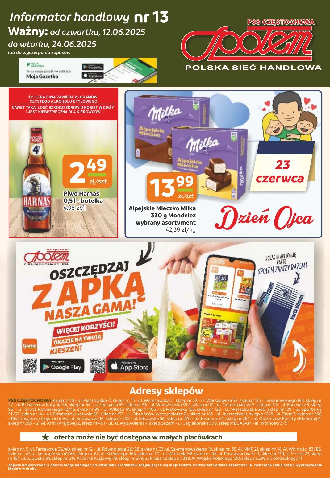 gazetka promocyjna Społem Częstochowa Polska sieć handlowa - Strona 12