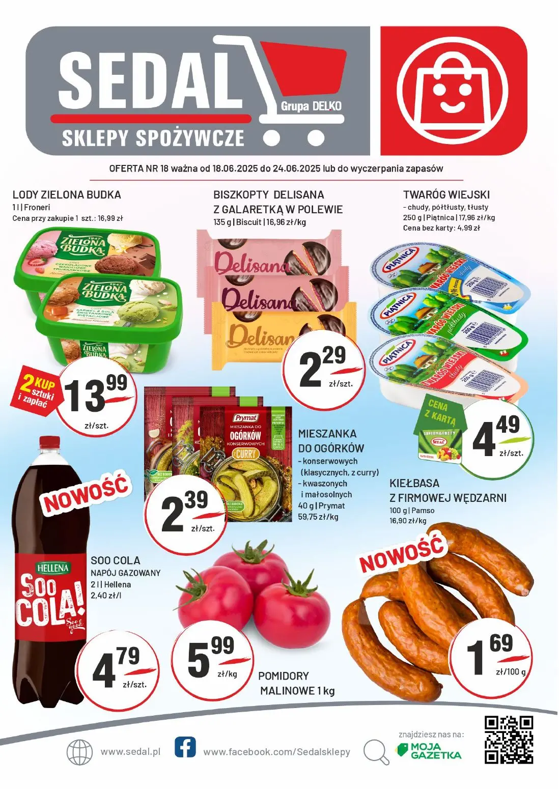 gazetka promocyjna Sedal Sklepy spożywcze - Strona 1