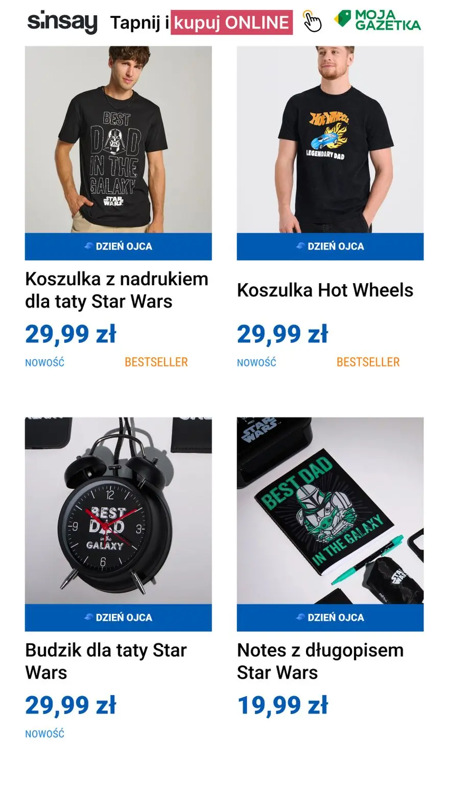gazetka promocyjna Sinsay Tylko dla TATY! - Strona 2