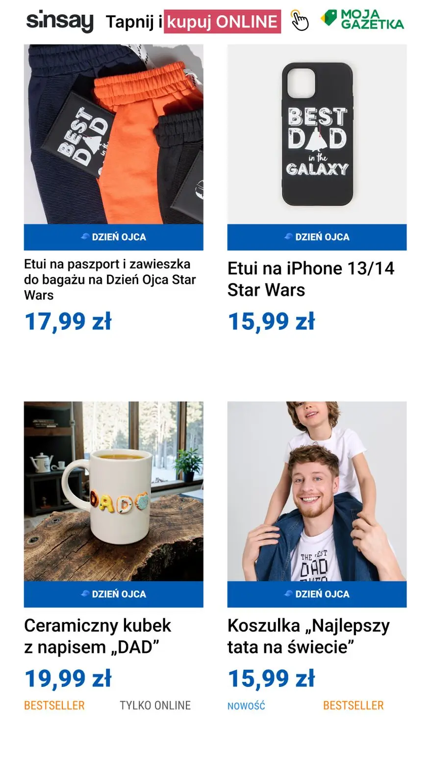 gazetka promocyjna Sinsay Tylko dla TATY! - Strona 3