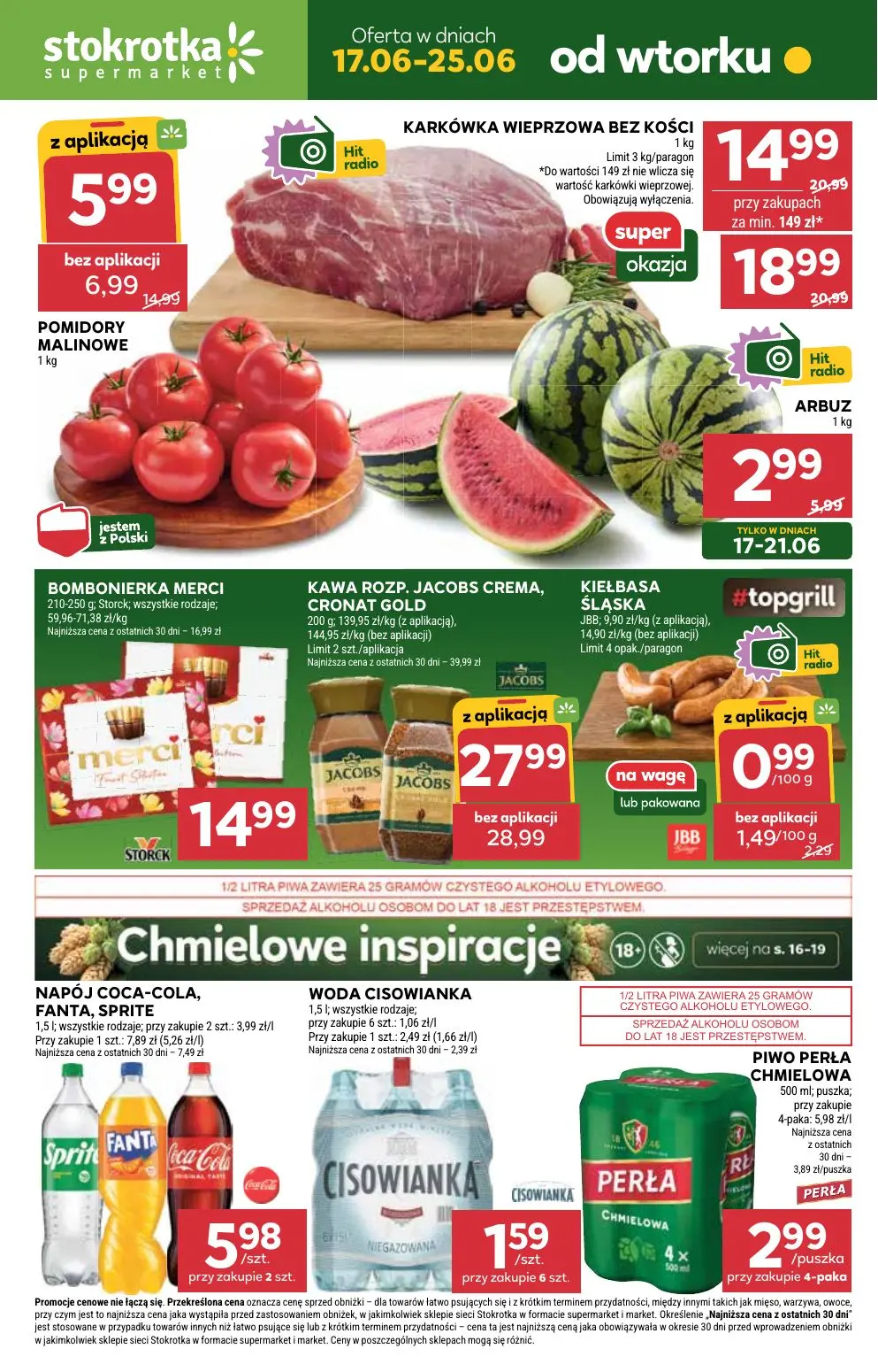 gazetka promocyjna Stokrotka Supermarket Od wtorku - Strona 1