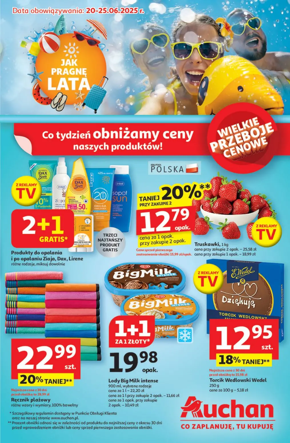 gazetka promocyjna Auchan Jak pragnę Lata - Strona 1