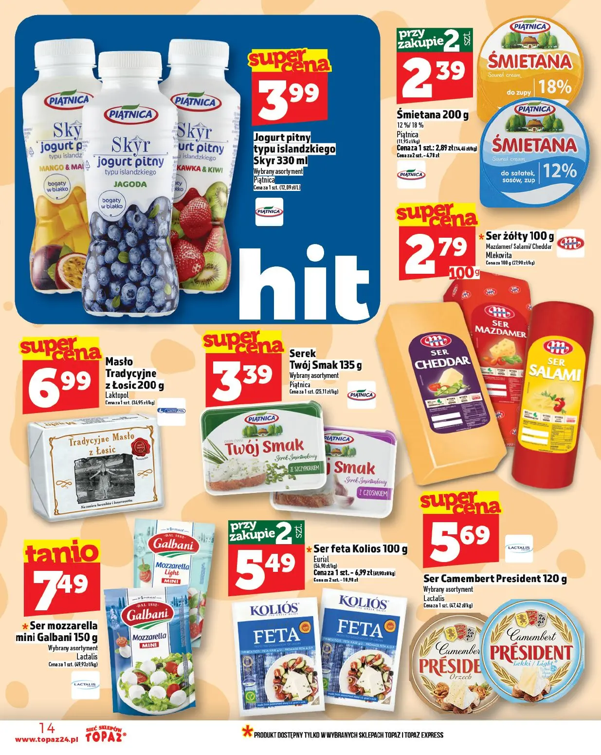 gazetka promocyjna Topaz Mińsk mazowiecki - Strona 14