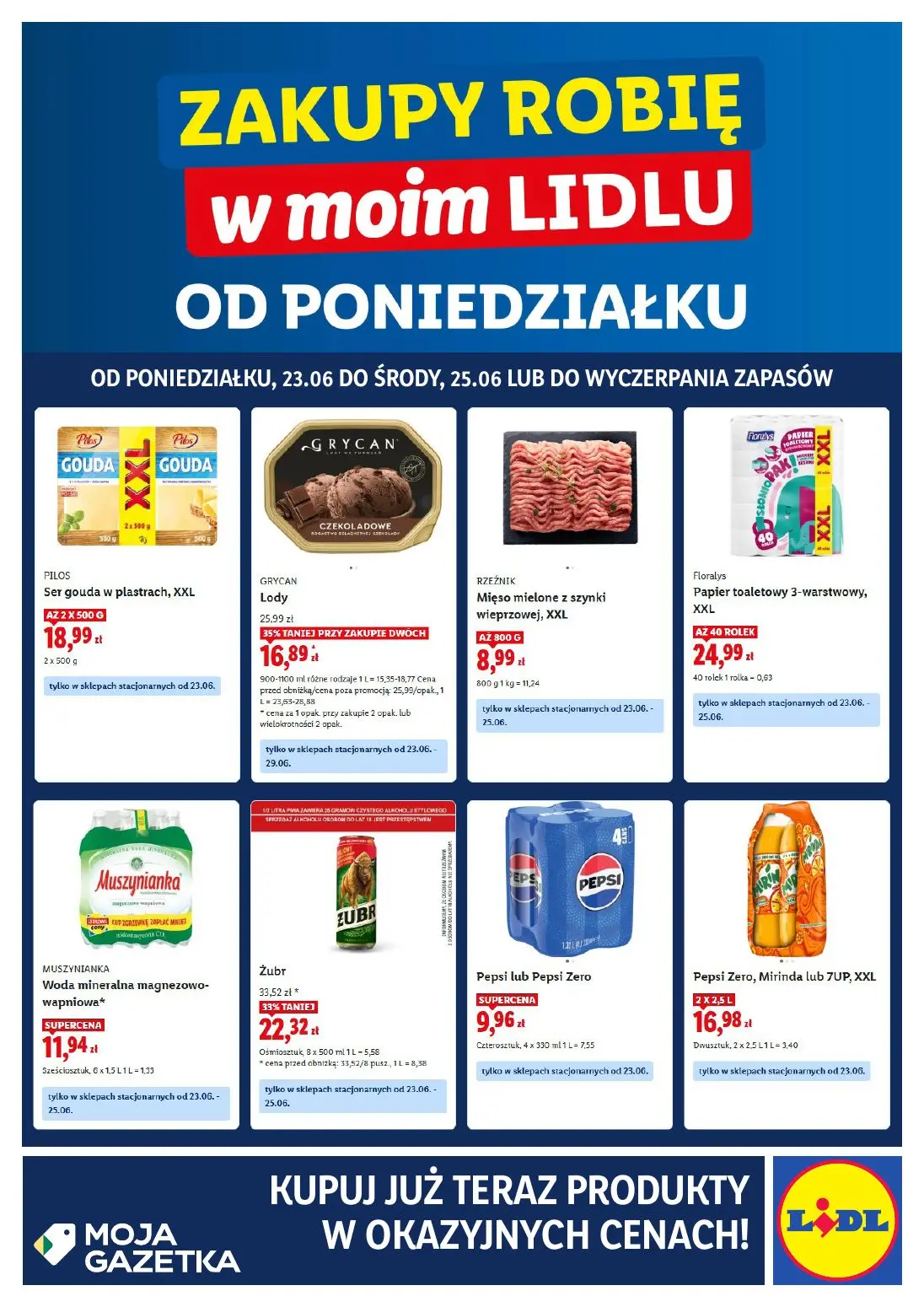 gazetka promocyjna LIDL Zakupy robię w moim Lidlu od poniedziałku - Strona 1