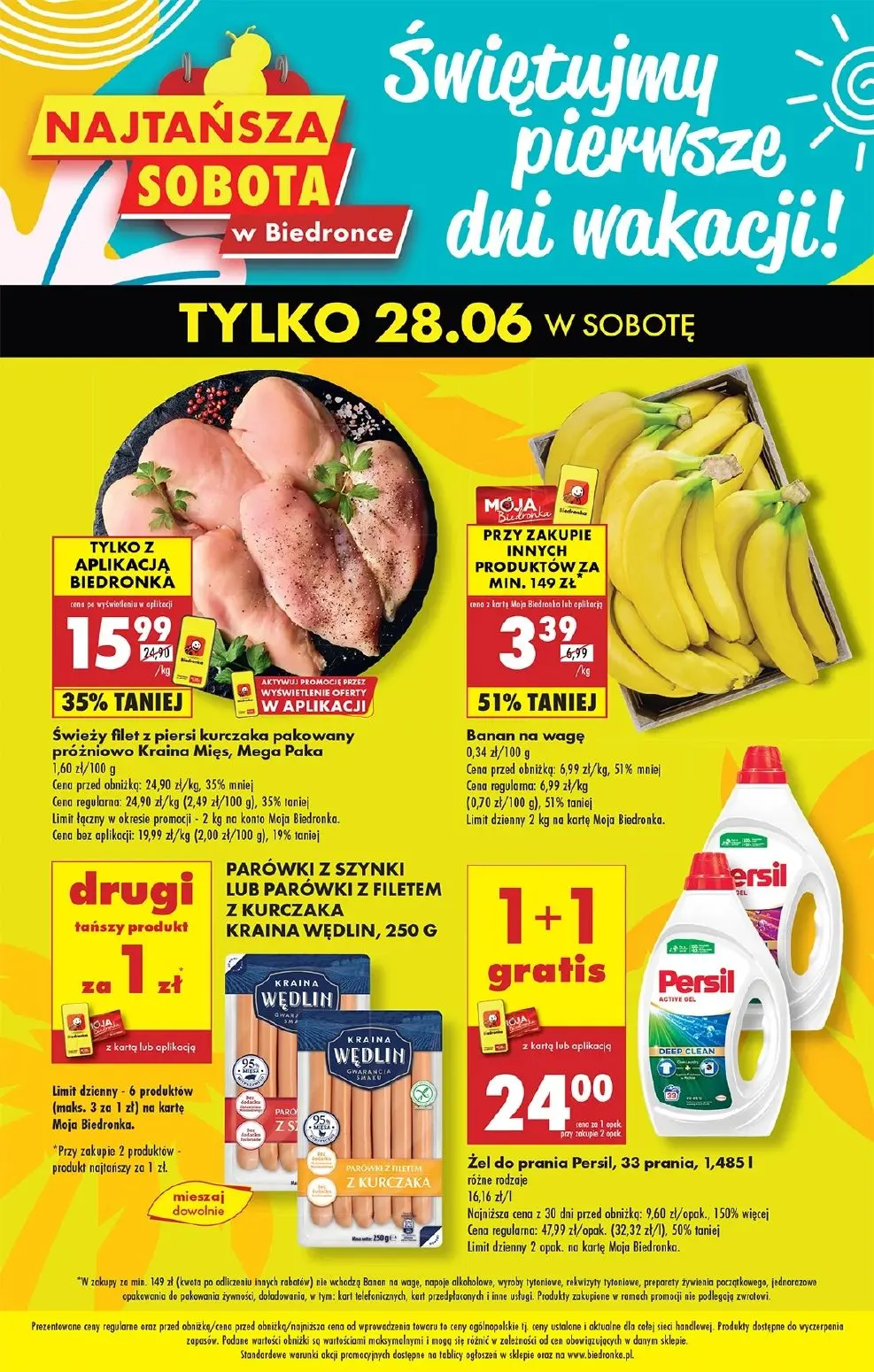 gazetka promocyjna Biedronka Najtańsza sobota w Biedronce - Strona 1