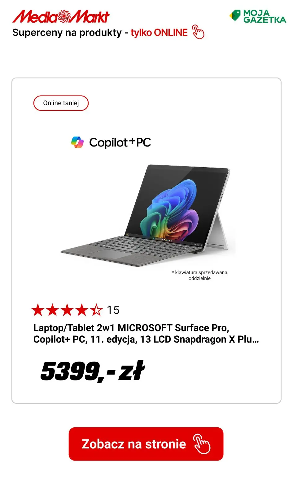 gazetka promocyjna Media Markt Oferty tylko online!! - Strona 10