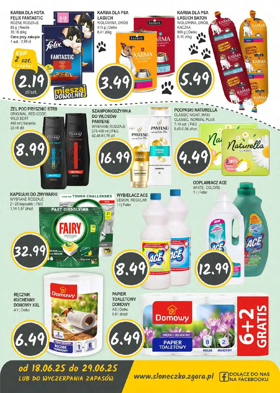 gazetka promocyjna Słoneczko Sklepy własne - województwo lubuskie, dolnośląskie i wielkopolskie - Strona 8