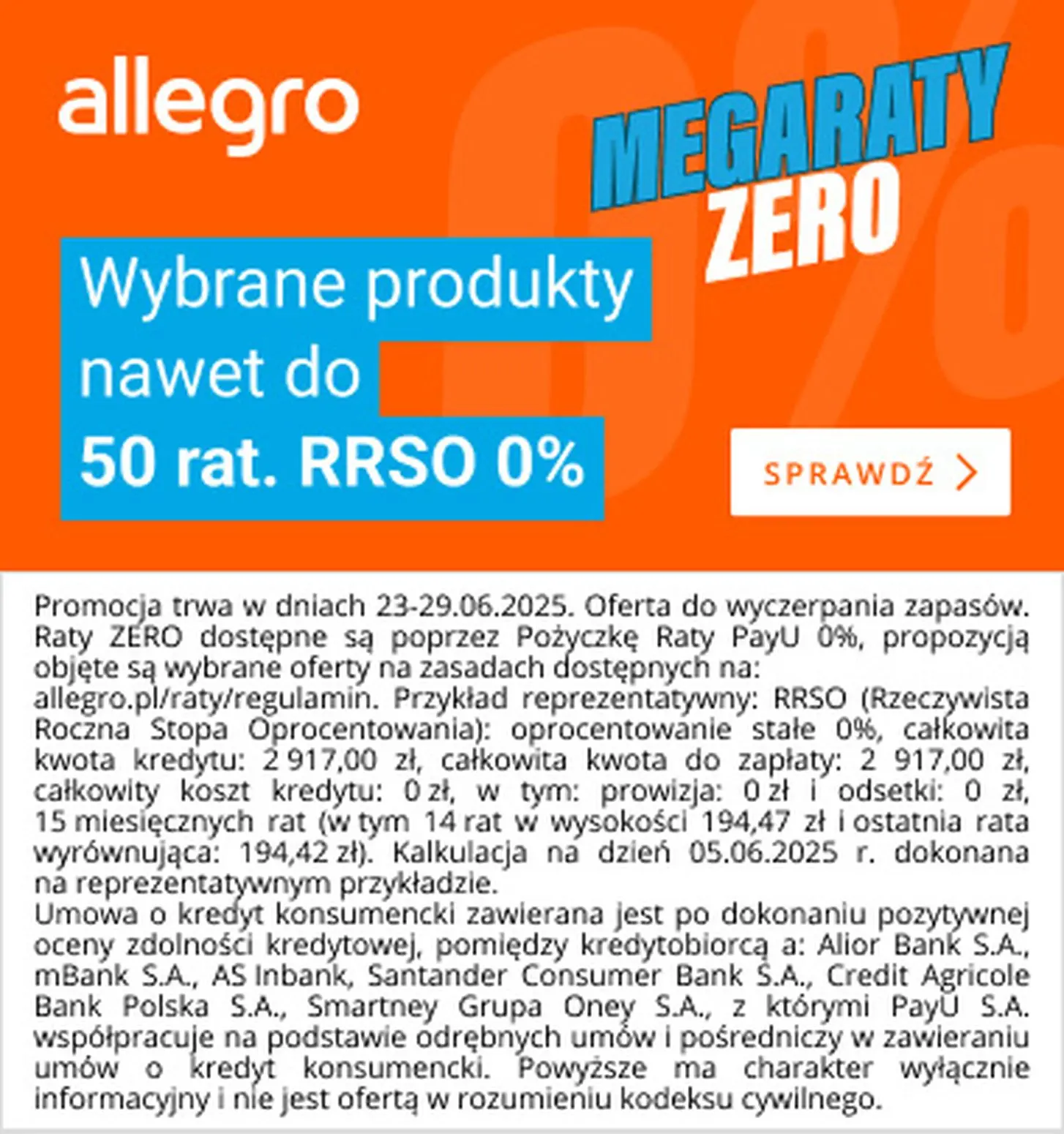 gazetka promocyjna Allegro Jak MEGAZAKUPY to MEGARATY 0% na Allegro!  - Strona 1