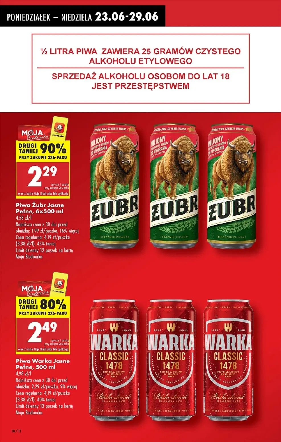 gazetka promocyjna Biedronka Od poniedziałku. Lada tradycyjna - Strona 10