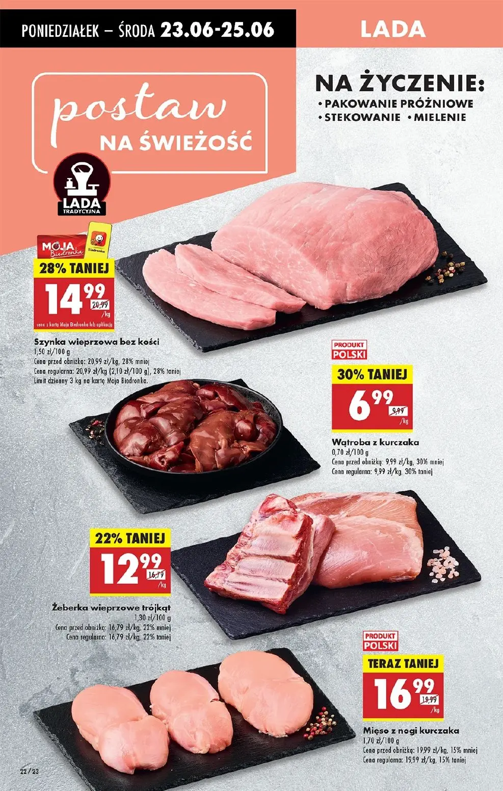 gazetka promocyjna Biedronka Od poniedziałku. Lada tradycyjna - Strona 24