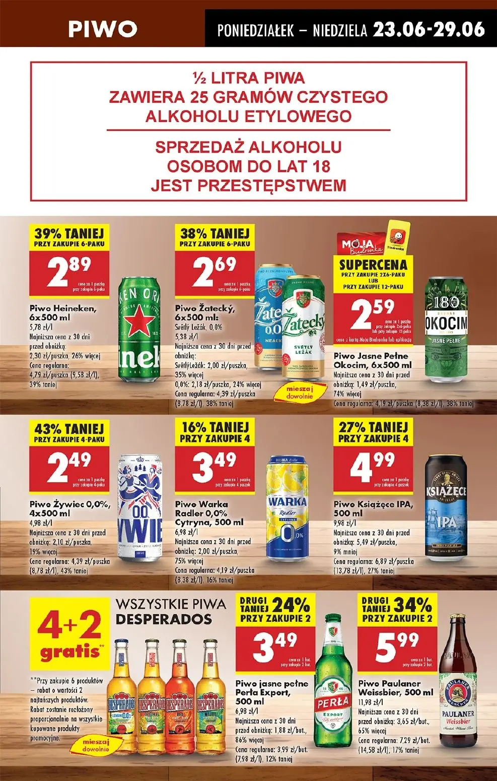 gazetka promocyjna Biedronka Od poniedziałku. Lada tradycyjna - Strona 57
