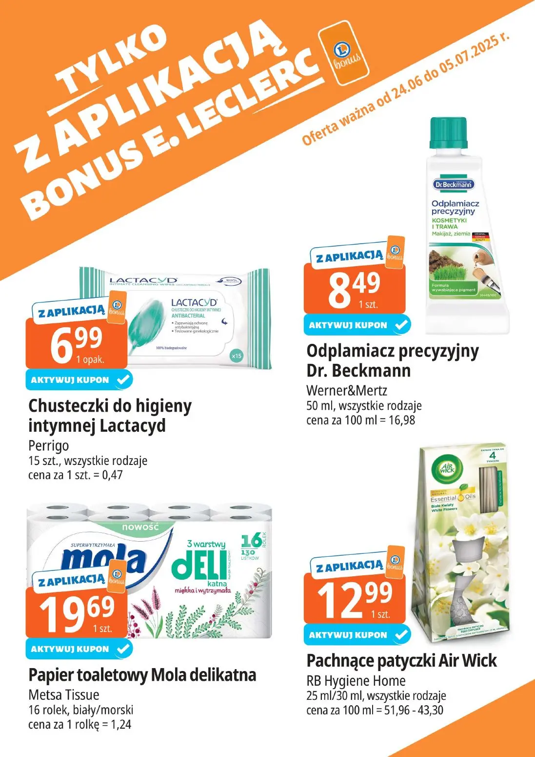 gazetka promocyjna E.Leclerc Bonus skanujesz kasę zyskujesz! - Strona 13