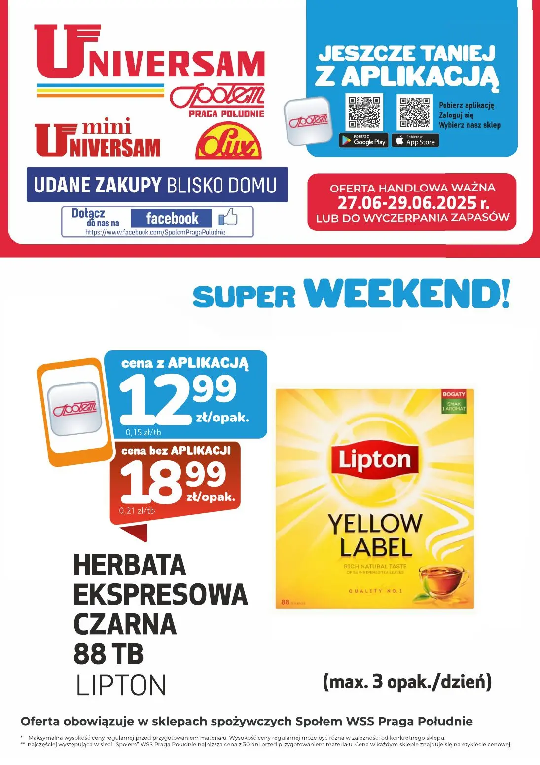 gazetka promocyjna Społem Praga Super Weekend! - Strona 1